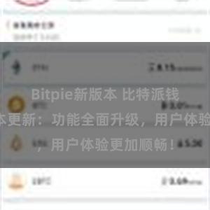 Bitpie新版本 比特派钱包最新版本更新：功能全面升级，用户体验更加顺畅！