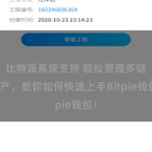 比特派系统支持 轻松管理多链资产，教你如何快速上手Bitpie钱包！