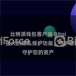 比特派钱包客户端 Bitpie钱包：强大的隐私保护功能，守护您的资产