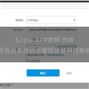 Bitpie APP官网 比特派钱包支持的主要区块链网络解析