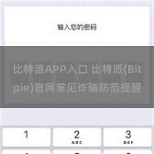 比特派APP入口 比特派(Bitpie)官网常见诈骗防范提醒