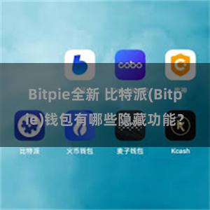 Bitpie全新 比特派(Bitpie)钱包有哪些隐藏功能？