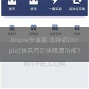 Bitpie安卓版 比特派(Bitpie)钱包有哪些隐藏功能？